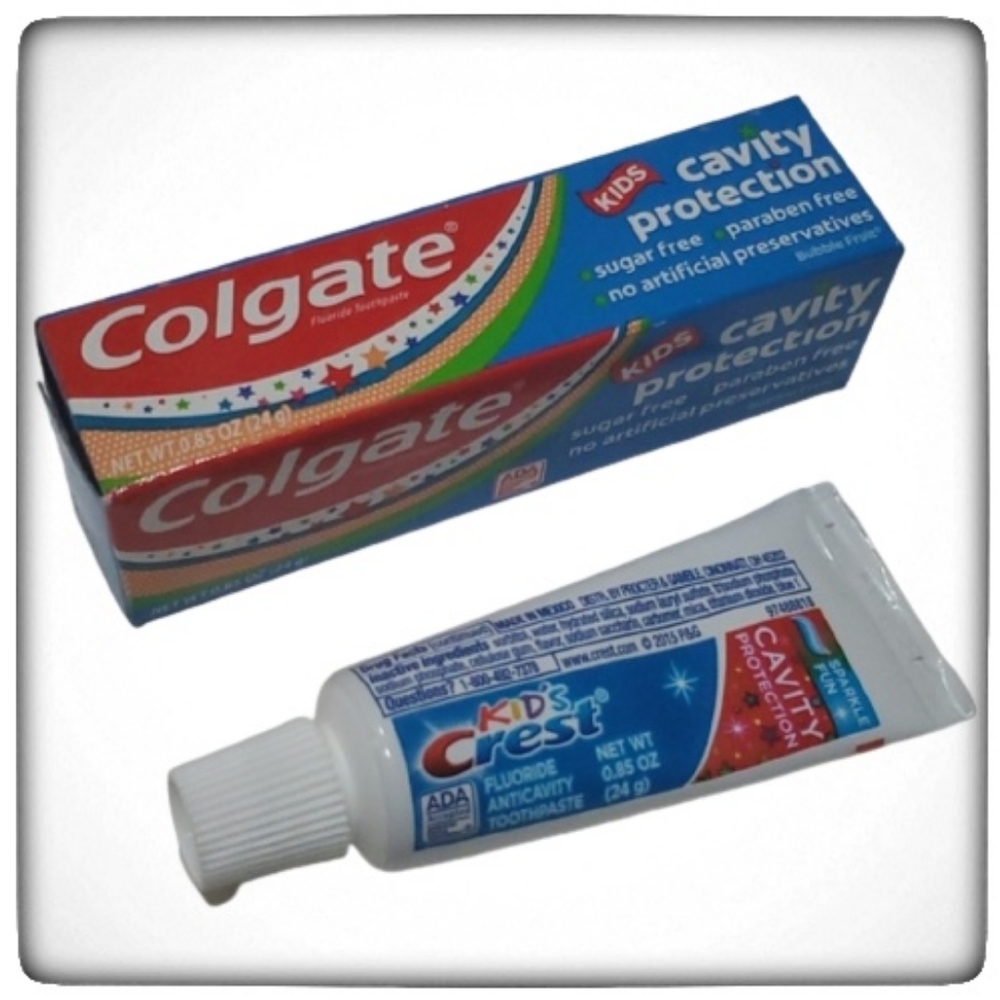 Kids Toothpaste Lot of 2 Travel Size-.85oz